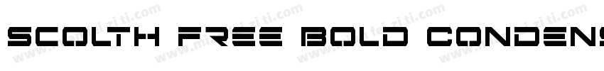 Scolth Free Bold Condensed字体转换